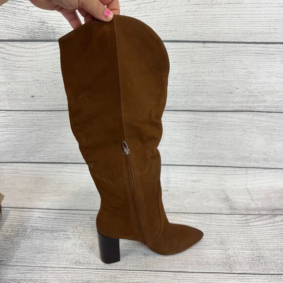 Dolce Vita Women's Nedi Brown Nubuck Pointed Toe Knee High Boots Size 9.5 - Picture 6 of 12